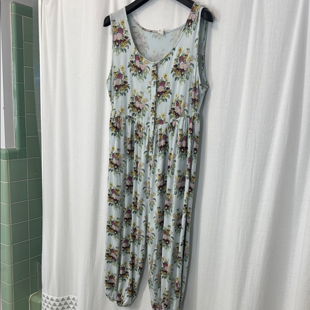 Floral Sleeveless Jumpsuit